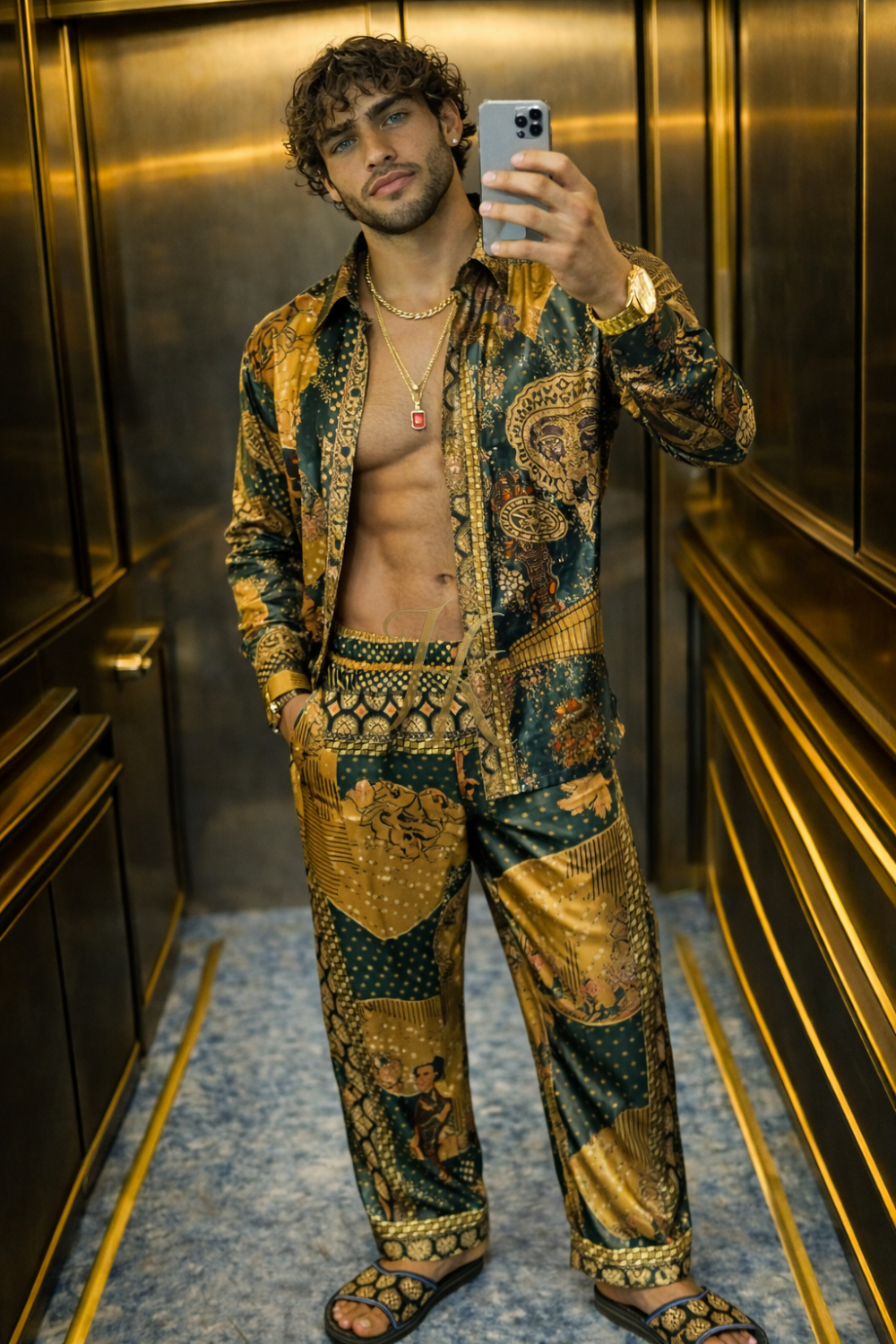 Exclusive Silk Satin Set – Statement Luxury Wear