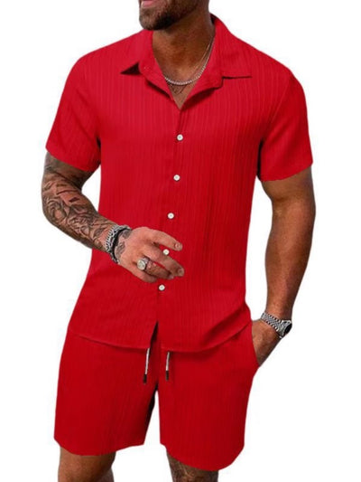 Men's Lyocell Cotton Casual Bermuda Shorts Elastic Waist Summer Shorts product image
