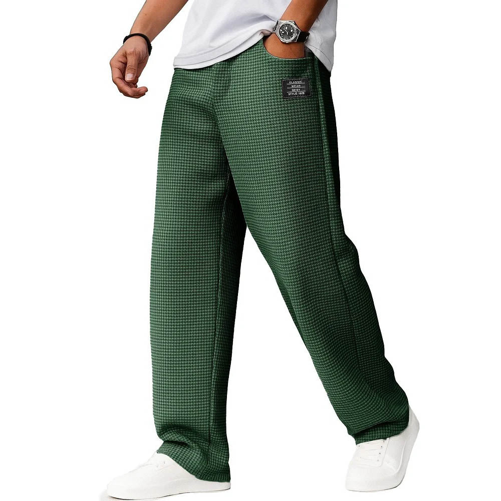 Men's Solid Color Loose Casual Pants