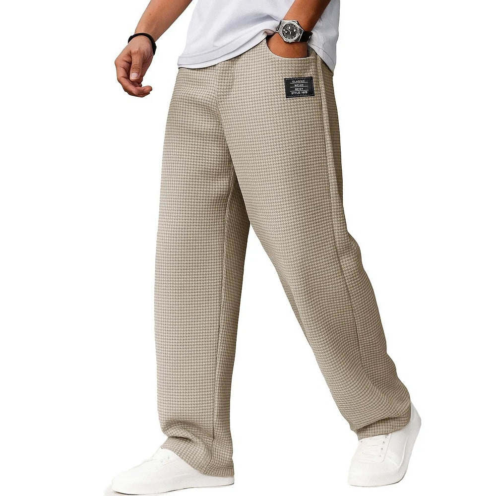 Men's Solid Color Loose Casual Pants