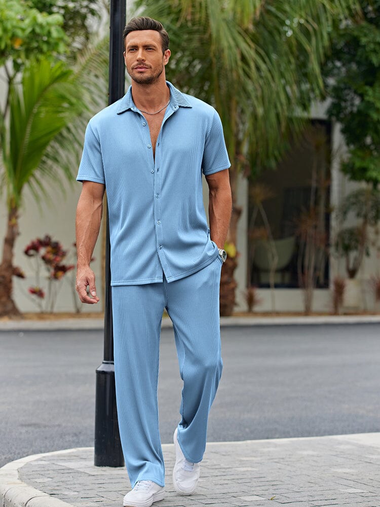 Casual Loose Fit Shirt Sets