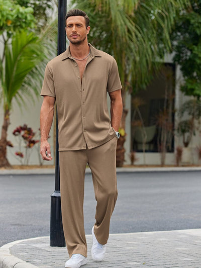 Casual Loose Fit Shirt Sets