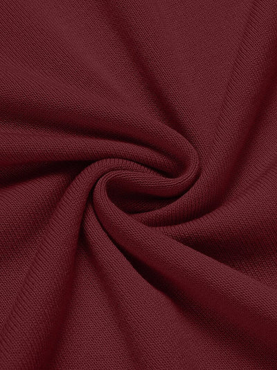 Classic Solid Color Knit Polo Shirt