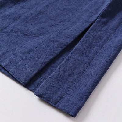 Summer Sets Men Linen T-shirt Shorts Suits Fashion Casual Solid Color Suits Male Plus Size 9XL Chinese Traditional Style Sets