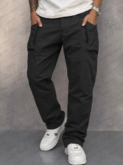 Trendy 100% Cotton Cargo Tapered Pants