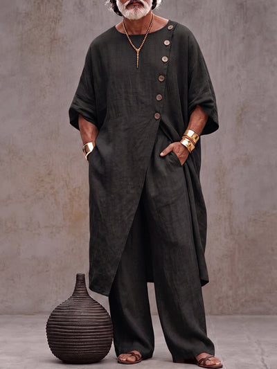 Boho Artistic Cotton Loose Fit Matching Set