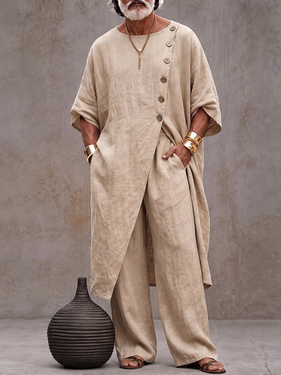 Boho Artistic Cotton Loose Fit Matching Set