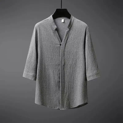 Chinese style Shirts + Pants summer 100% Cotton linen Sportswear Men's Casual Sets spring Male Fashion Chinese style trousers
