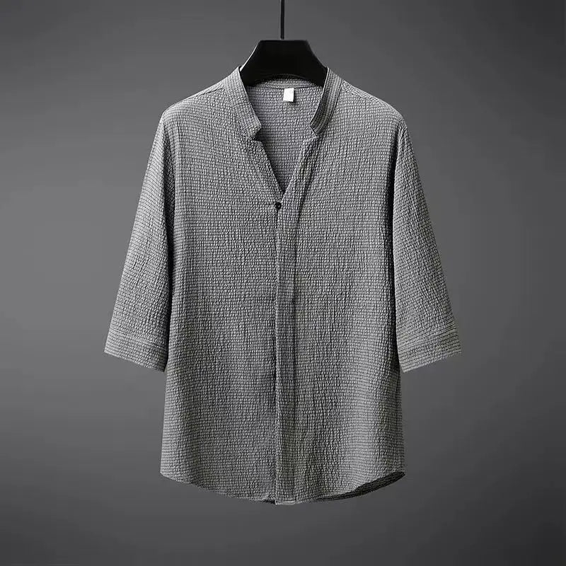 Chinese style Shirts + Pants summer 100% Cotton linen Sportswear Men's Casual Sets spring Male Fashion Chinese style trousers