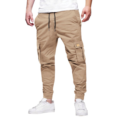 Men's Solid Color Loose Casual Pants