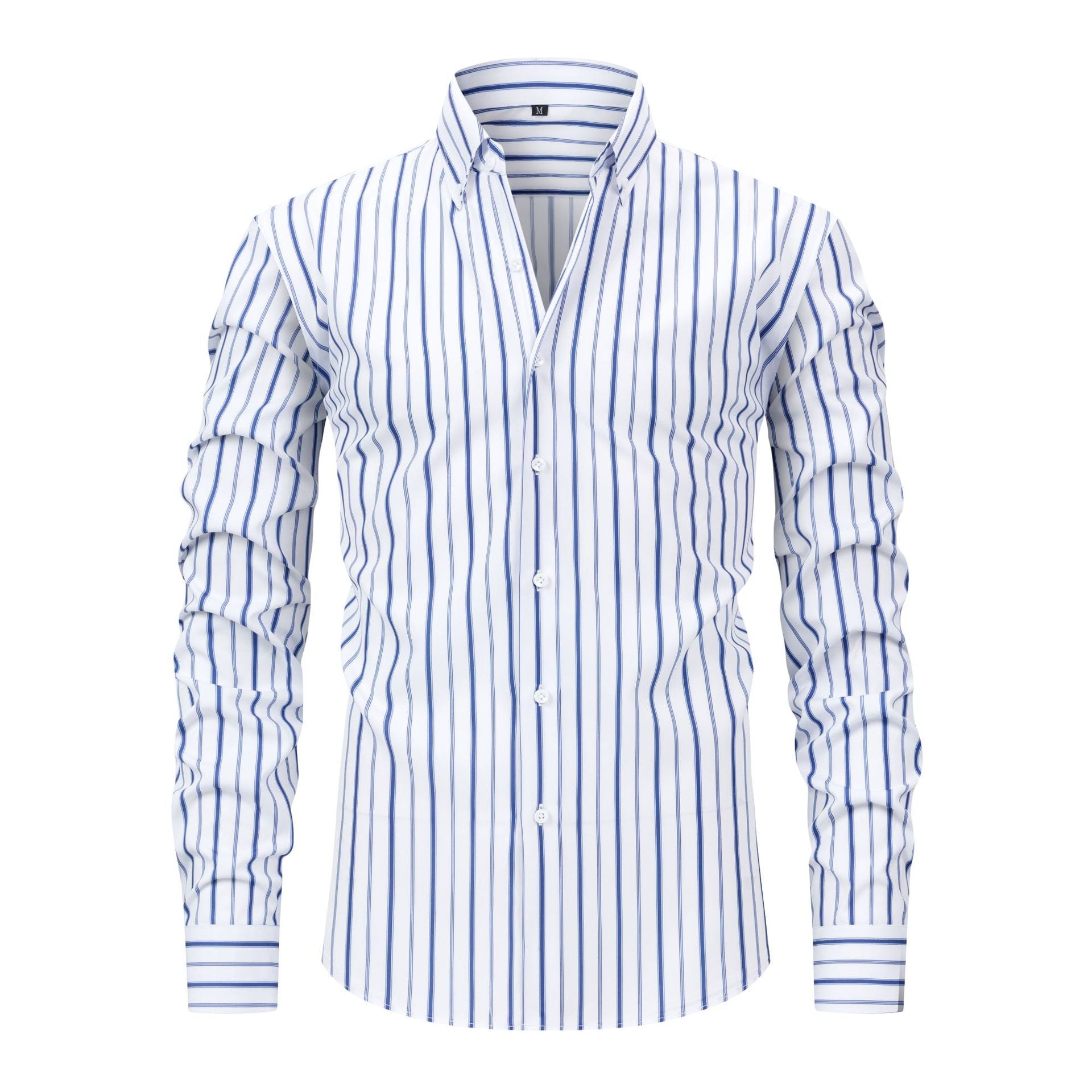 Men's Striped Printed Daily Business Long Sleeves Shirts
