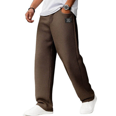 Men's Solid Color Loose Casual Pants