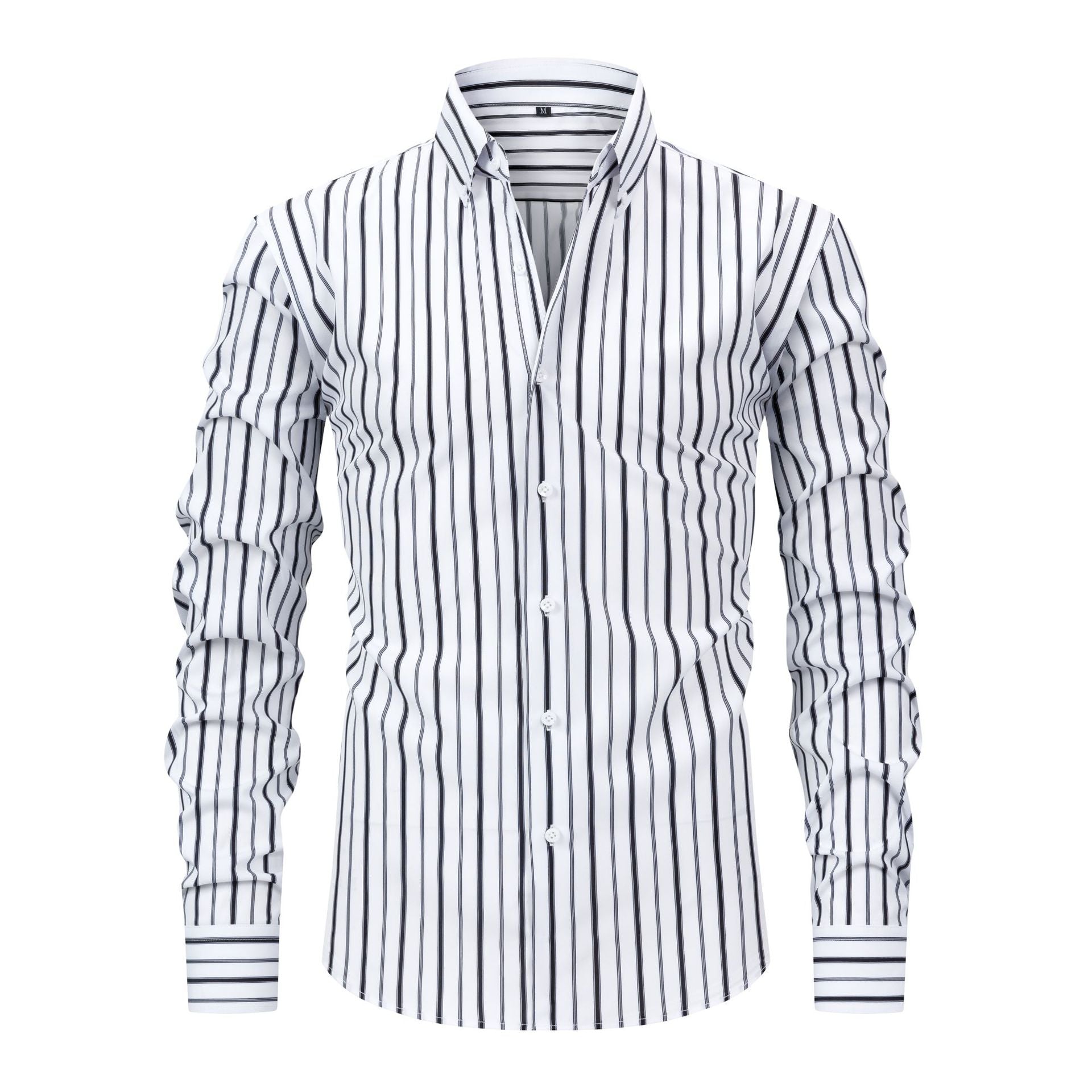 Men's Striped Printed Daily Business Long Sleeves Shirts