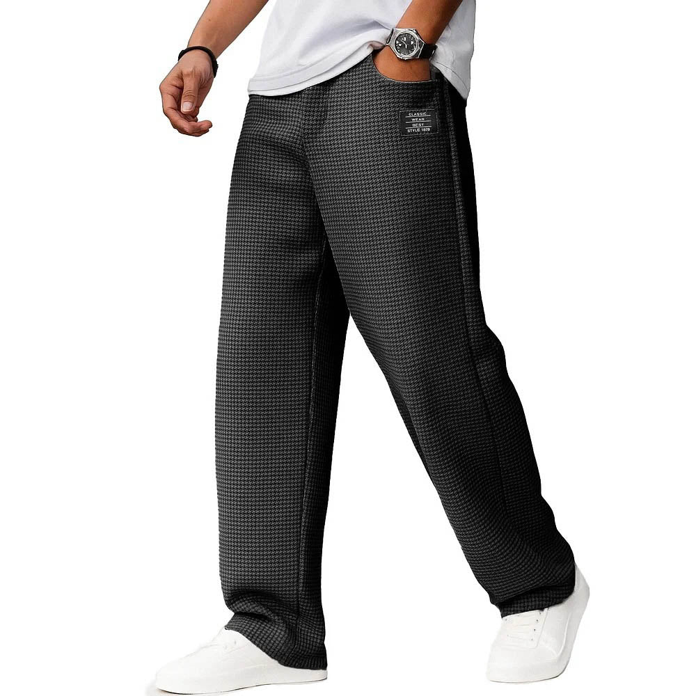 Men's Solid Color Loose Casual Pants