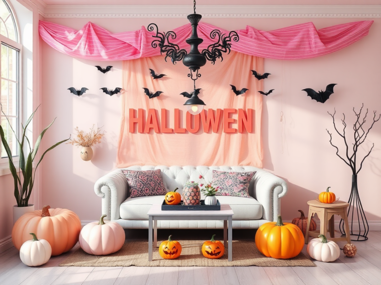 29 Pastel Halloween Decor Ideas