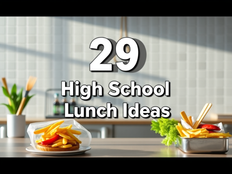 29 High School Lunch Ideas