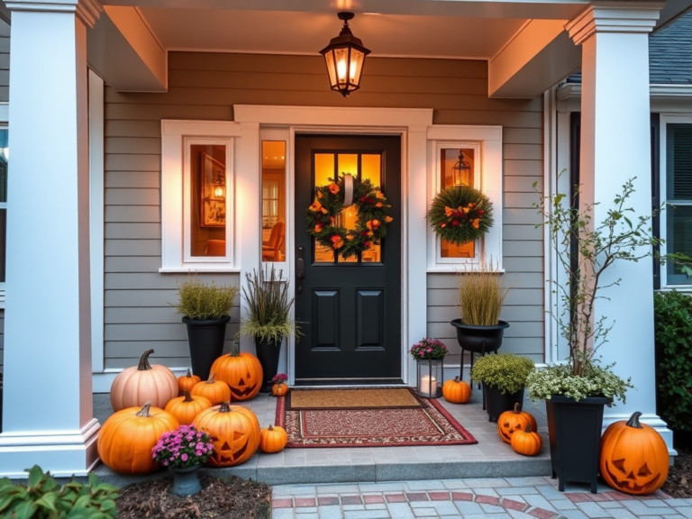 20 Halloween Front Porch Decor Ideas