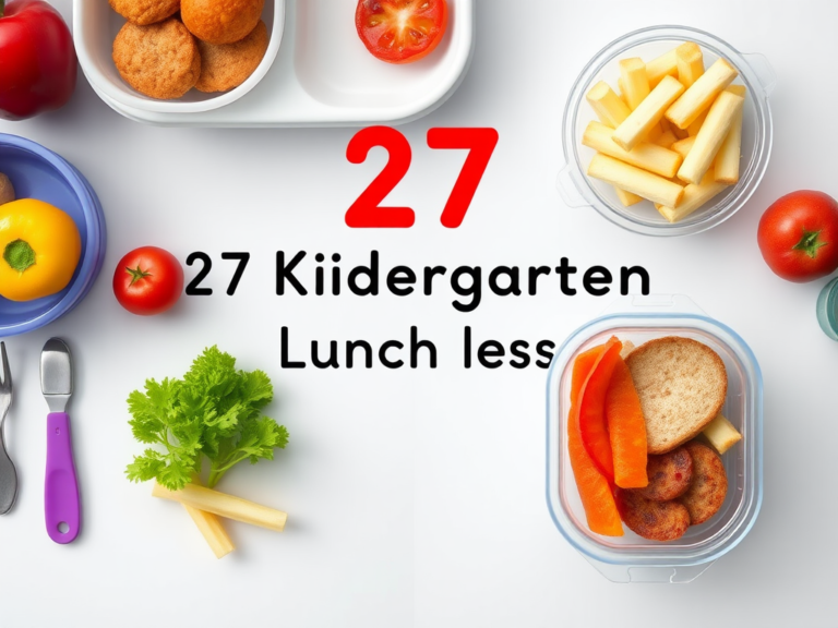 27 Kindergarten Lunch Ideas