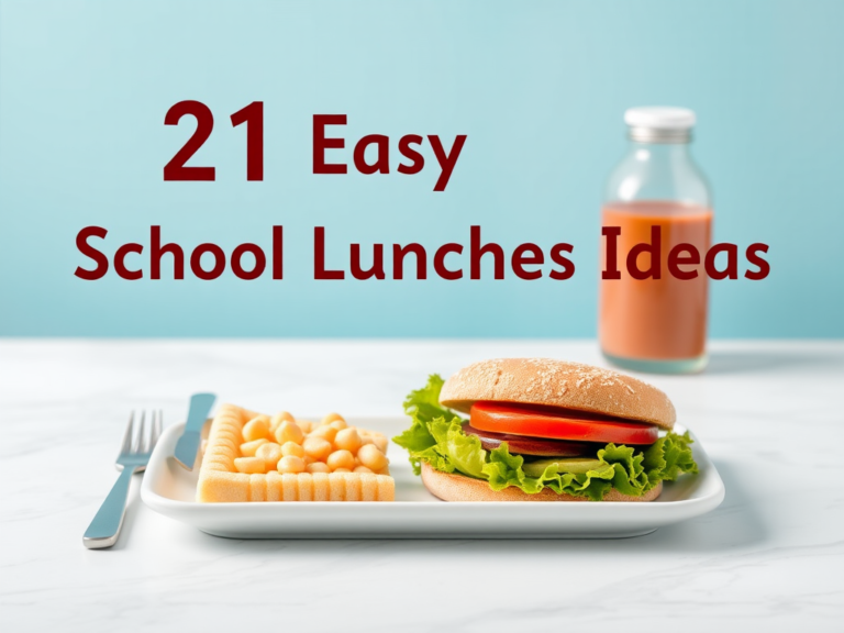 21 Easy School Lunches Ideas