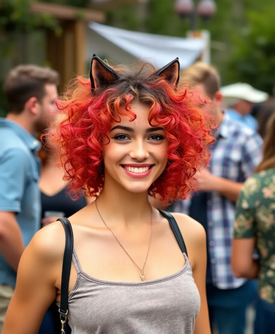 15 Wolf Cuts Without Bangs That Are Taking the Fashion World by Storm (You Won't Believe #7!) - 15. Curly Wolf Cut for a Fun Twist