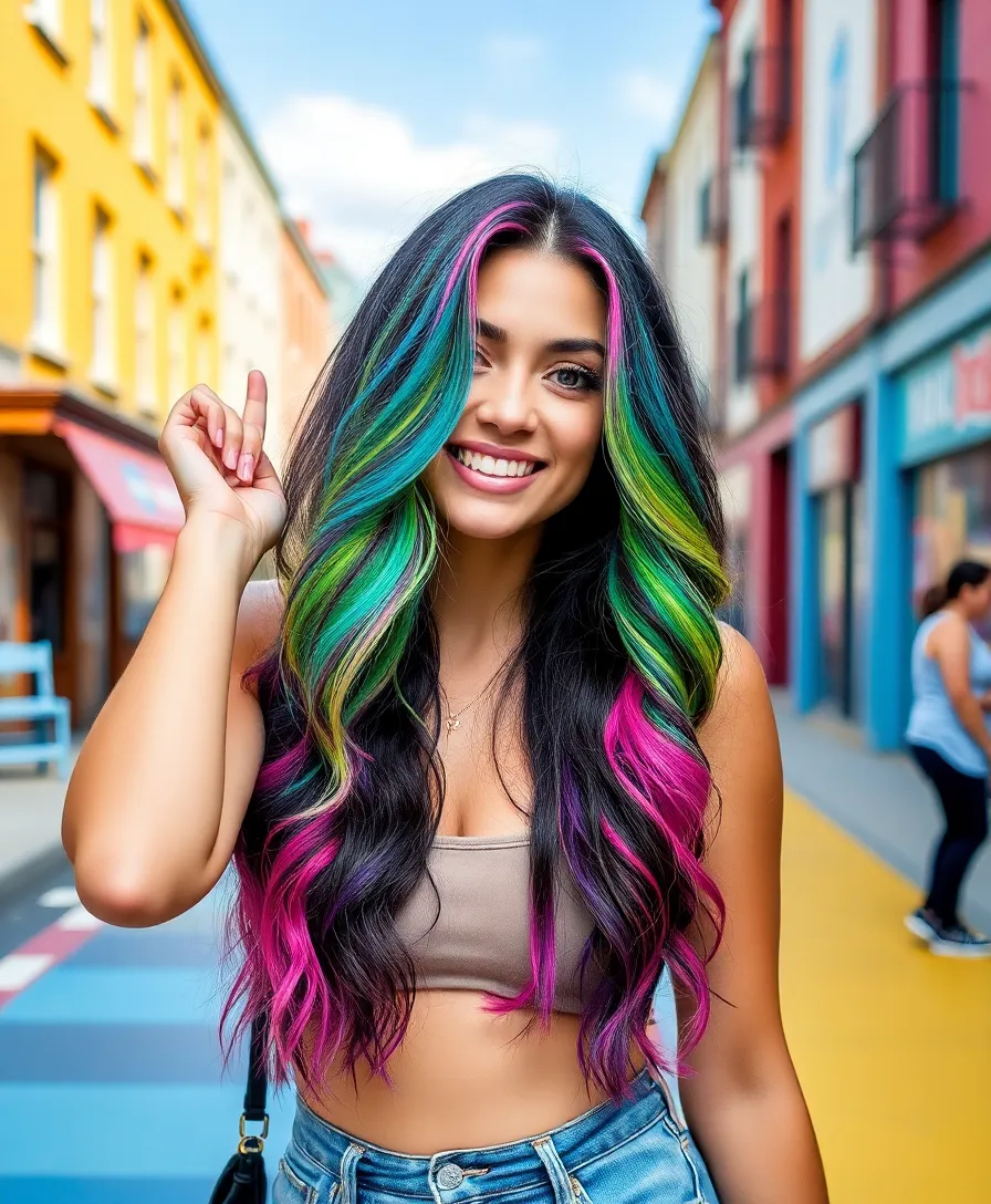 15 Stunning Korean Hairstyles for Women That'll Make Heads Turn! - 14. Colorful Ombré Hair