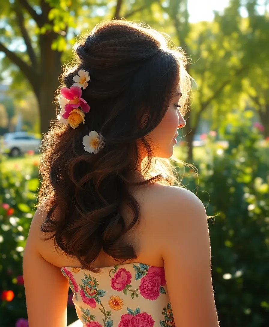 15 Stunning Hairstyles That Flatter Oval Faces (You'll Want to Try #7!) - 6. Half-Up, Half-Down