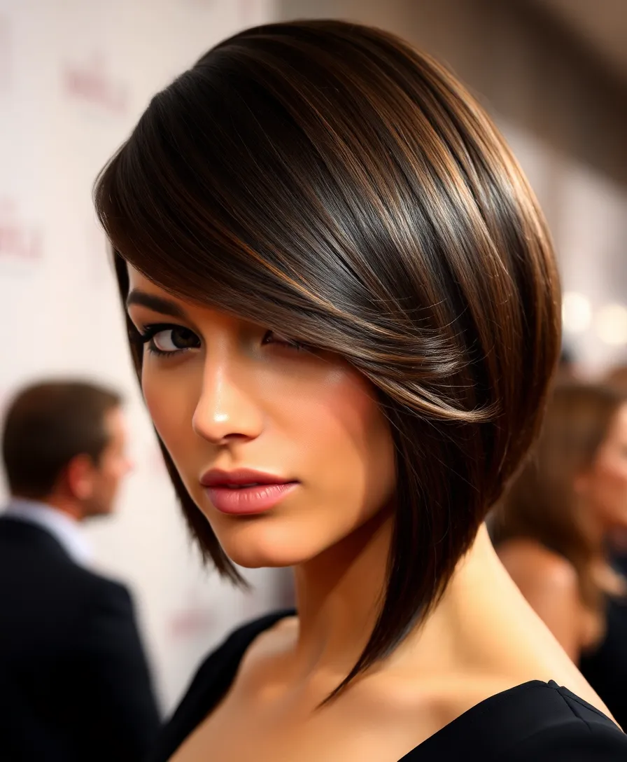 20 Butterfly Cut Styling Ideas That Will Make You the Trendsetter This Season! - 15. Glossy Finish for a High-End Look