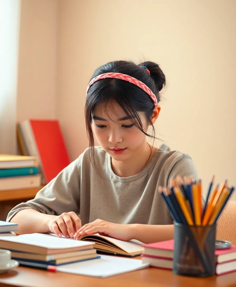 15 Quick and Cute Hairstyles for School That'll Make You the Trendsetter! - 15. Simple Headband Tuck