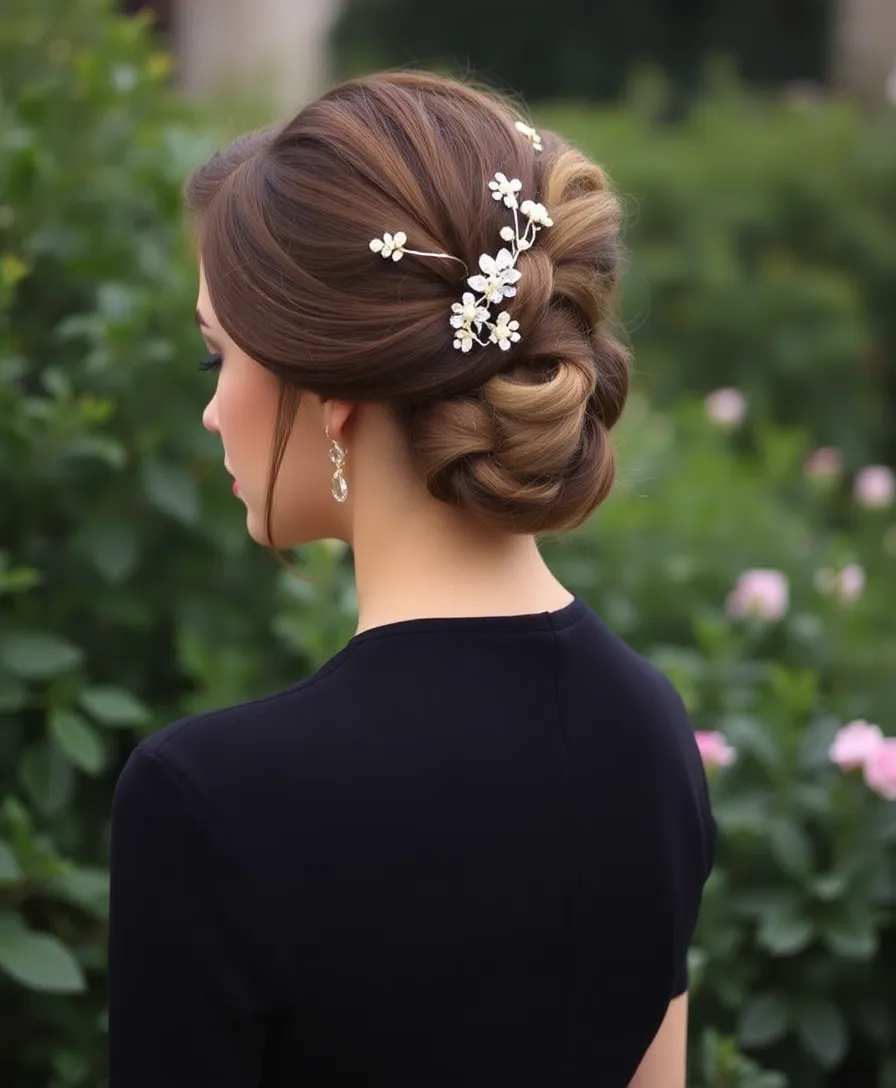 20 Edgy Side-Shaved Hairstyles That Will Turn Heads! - 11. Elegant Updo with a Shaved Side