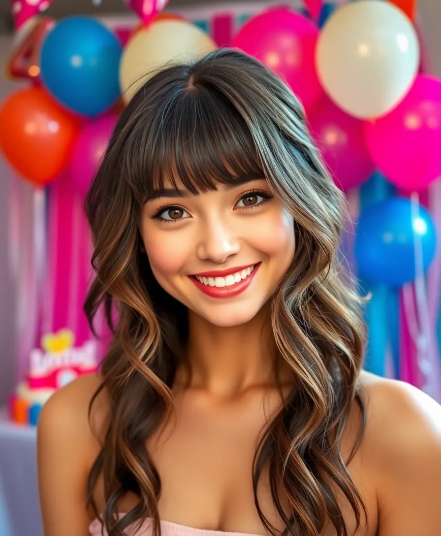 25 Stunning Birthday Hairstyles for Your Celebrations (You Won't Believe #12!) - 19. Trendy Curtain Bangs