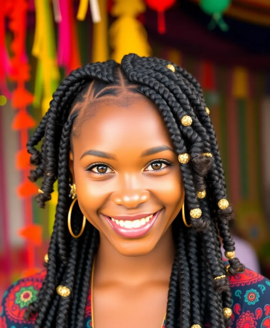 15 Mesmerising Fulani Braids You'll Want to Try ASAP! - 2. Fulani Braids with Curly Ends