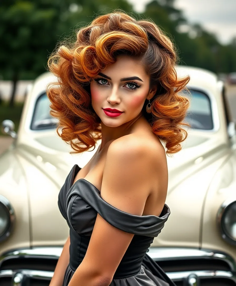 15 Stunning Hairstyles That Flatter Oval Faces (You'll Want to Try #7!) - 9. Vintage Curls