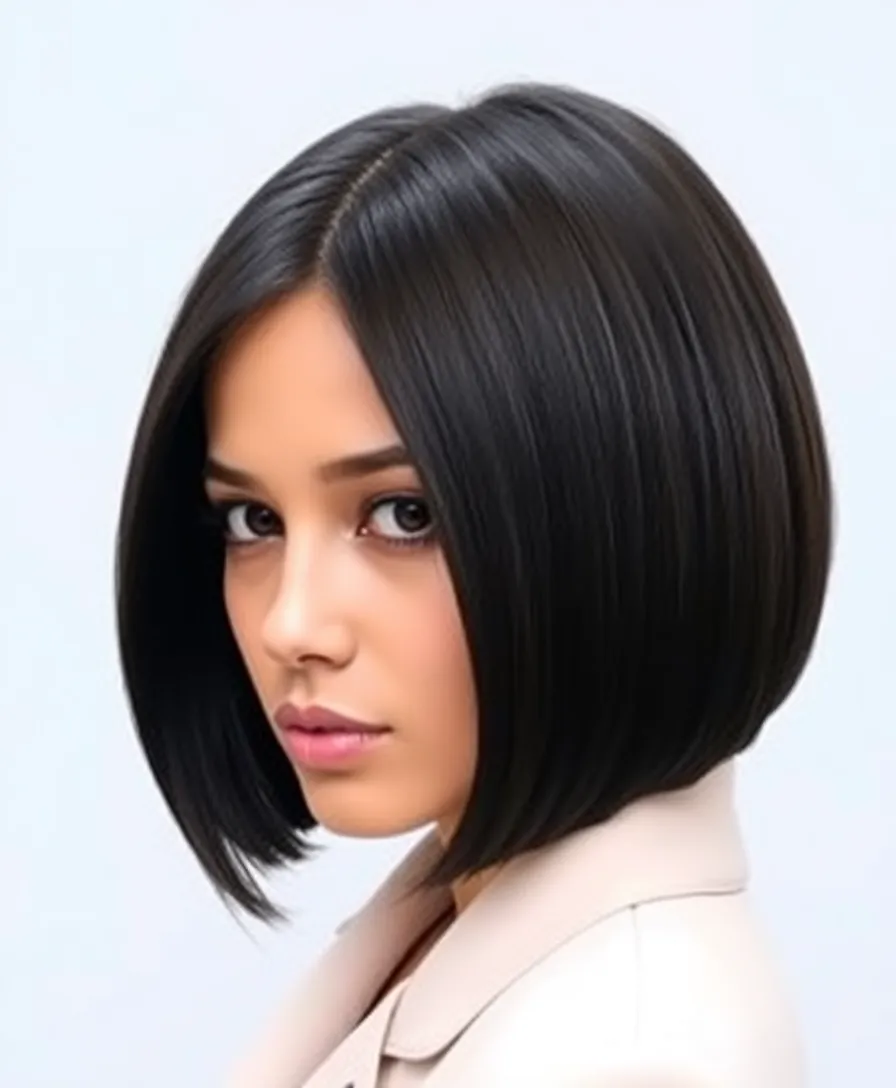 20 Butterfly Cut Styling Ideas That Will Make You the Trendsetter This Season! - 9. The Classic Bob with a Twist