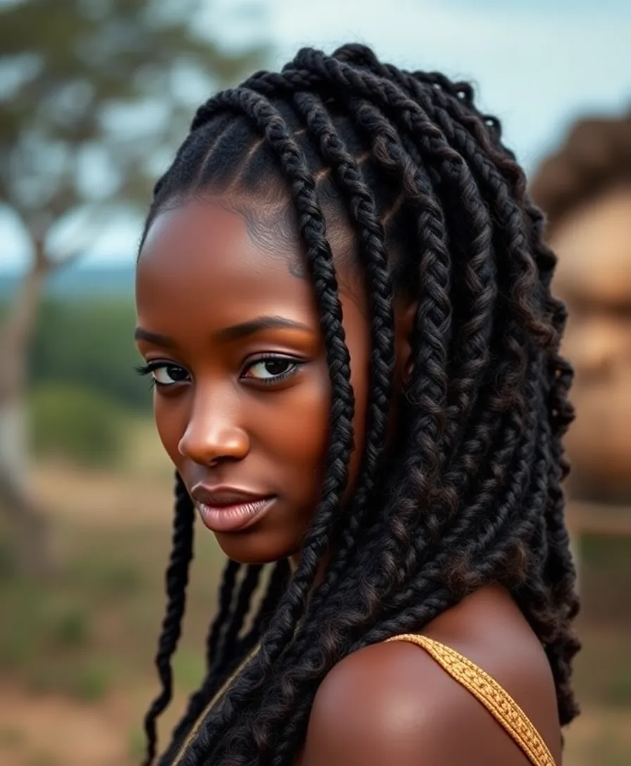 15 Mesmerising Fulani Braids You'll Want to Try ASAP! - 11. Fulani Braids with Natural Hair