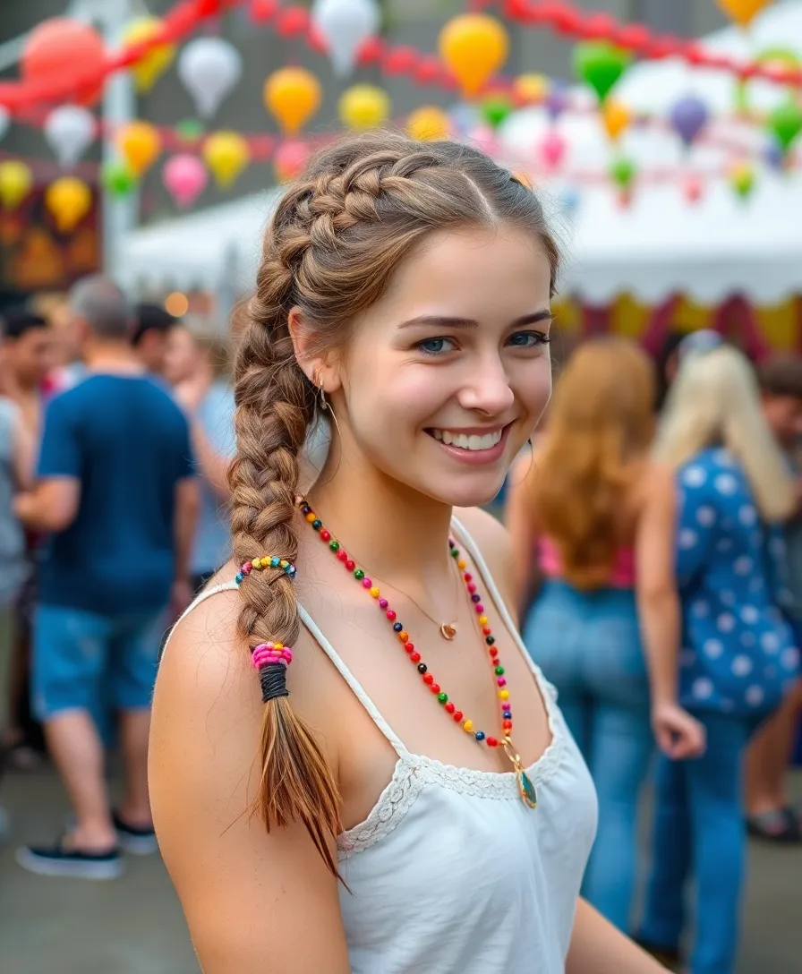 19 Gorgeous Dutch Braid Hairstyles That Will Turn Heads Everywhere! - 15. Dutch Braid with Beads