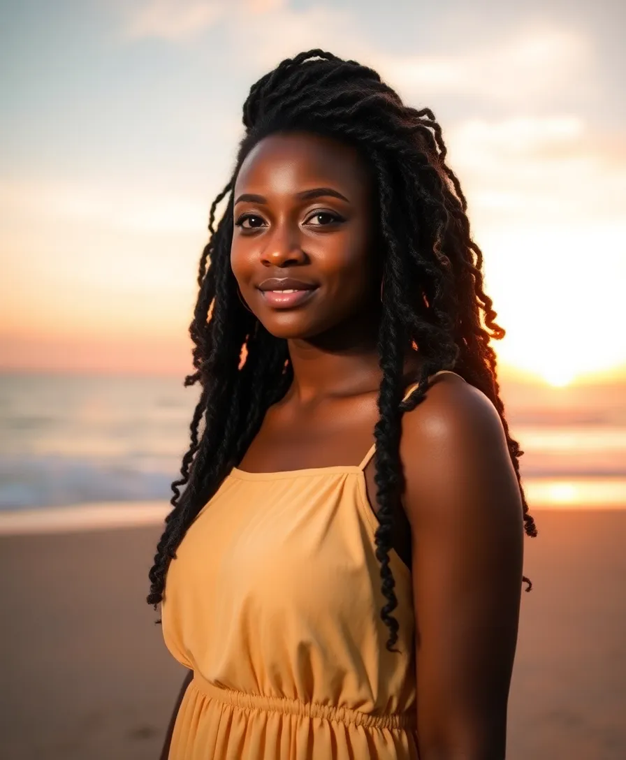 15 Stunning Hairstyles with Dyed Locs That'll Turn Heads Everywhere! - 4. Sunset Inspired Locs