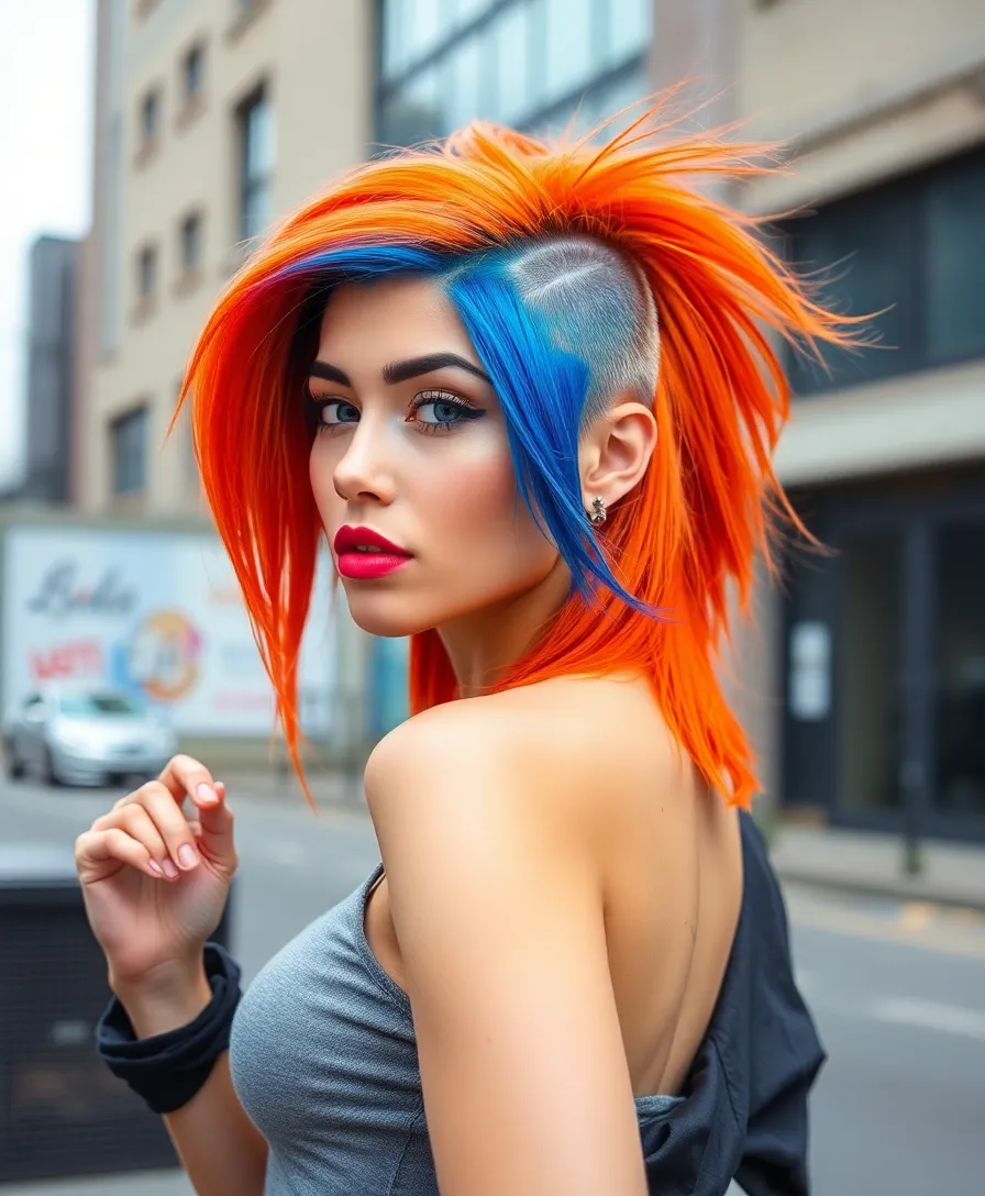 20 Edgy Side-Shaved Hairstyles That Will Turn Heads! - 2. Bold Color Blocks