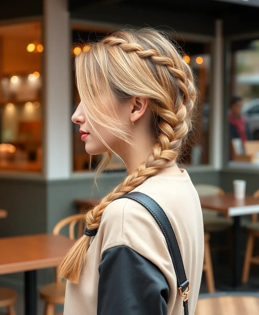 19 Gorgeous Dutch Braid Hairstyles That Will Turn Heads Everywhere! - 10. Dutch Braid with Side Part