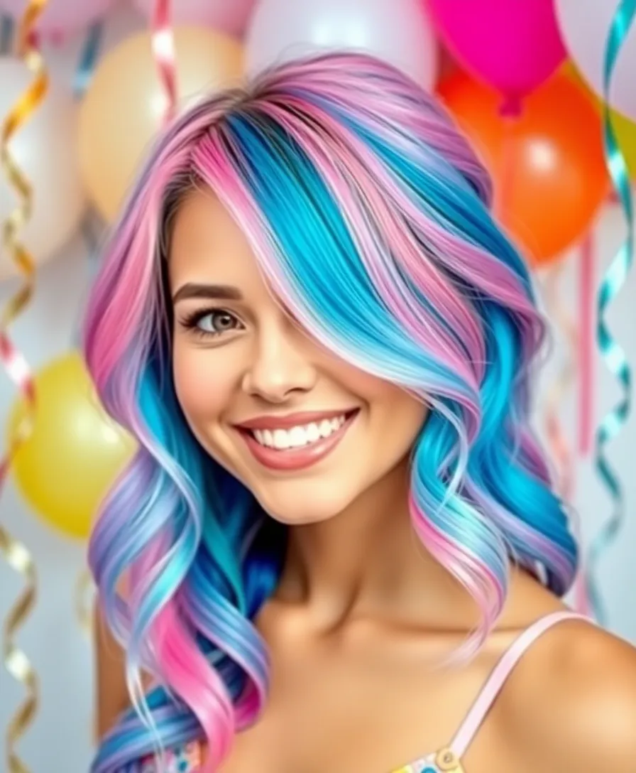 25 Stunning Birthday Hairstyles for Your Celebrations (You Won't Believe #12!) - 6. Bold and Colorful Hair