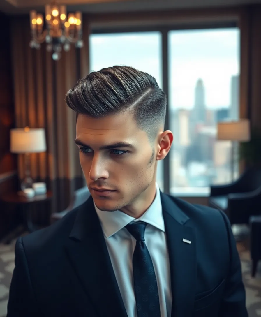 15 Stylish Korean Hairstyles for Men That Will Turn Heads! - 13. The Slicked-Back Look