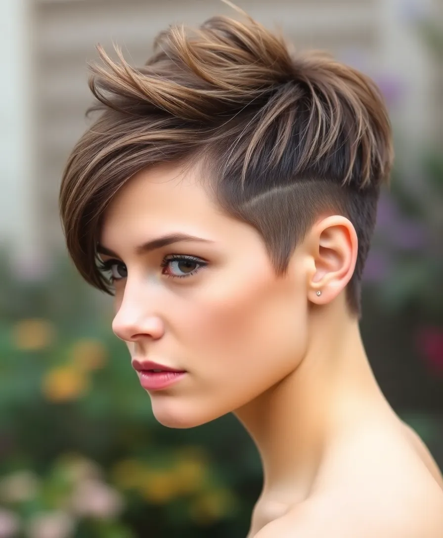 20 Edgy Side-Shaved Hairstyles That Will Turn Heads! - 5. Pixie with a Twist