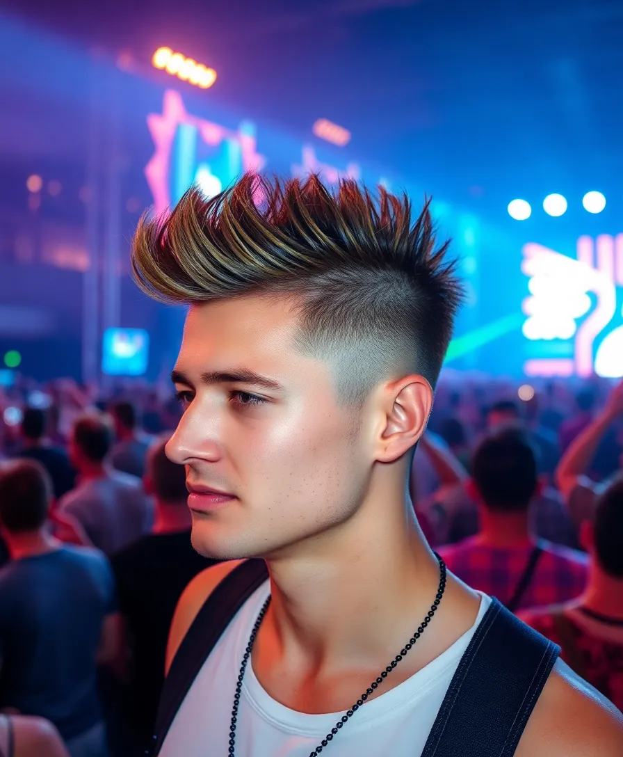 15 Stylish Korean Hairstyles for Men That Will Turn Heads! - 11. The Faux Hawk