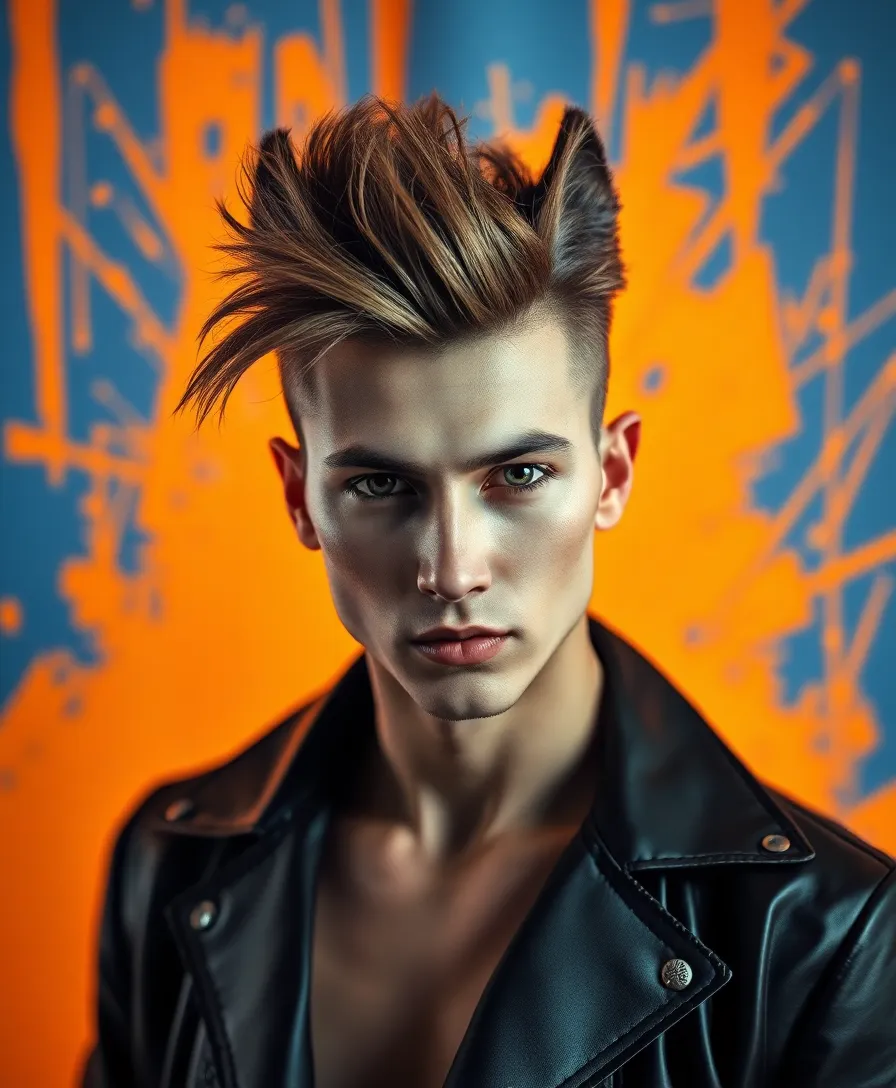 20 Stylish Men’s Wolf Style Cut Ideas That Will Turn Heads Everywhere! - 11. The Dramatic Wolf Cut