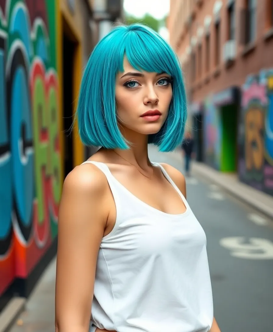 16 Gemini Hair Color Ideas That Will Make You Stand Out (Especially #5!) - 10. Bright Teal