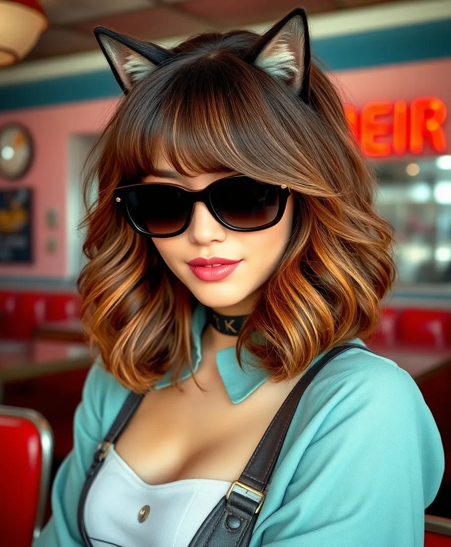 15 Trendy Short Wolf Cuts With Curtain Bangs That Will Leave You Speechless! - 7. Retro-Inspired