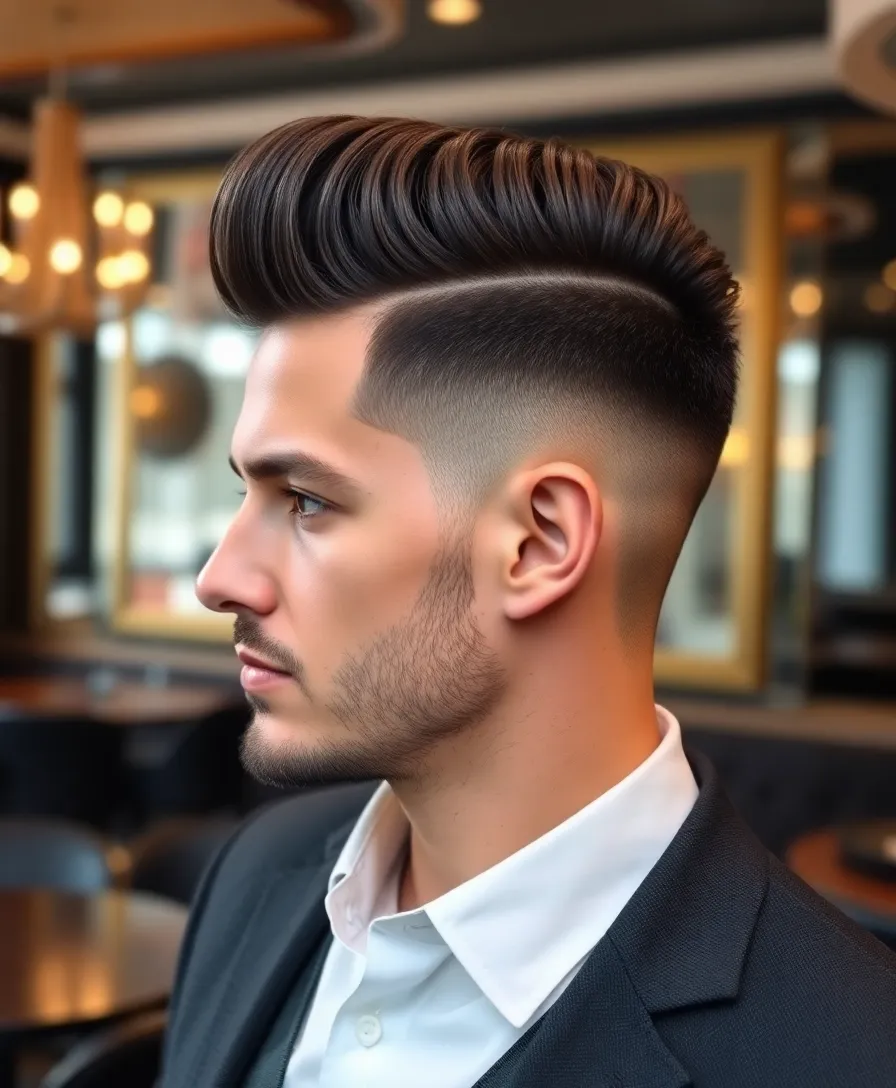 15 Best Faded Undercut Hairstyles for Men That'll Turn Heads! - 5. Pompadour Faded Undercut