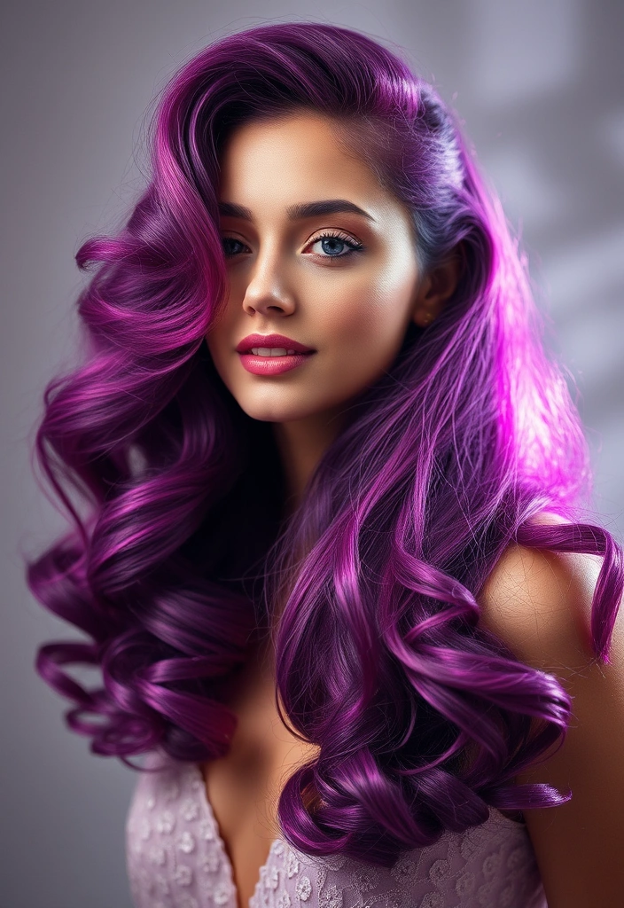 23 Summer Hair Color Ideas for Brunettes That Will Have Everyone Staring at You! - 20. Frosted Plum