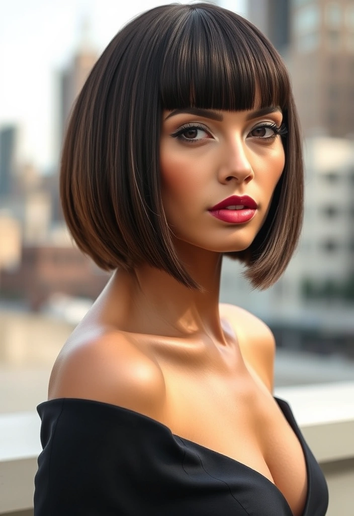 22 Short Haircuts That Flatter Chubby Faces Perfectly (You Won't Believe #15!) - 2. Blunt Bob