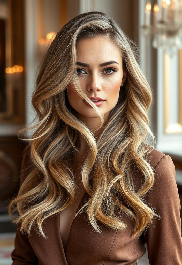 26 Elegant Hairstyles for Wavy Hair That Will Turn Heads! - 21. Elegant Layered Waves