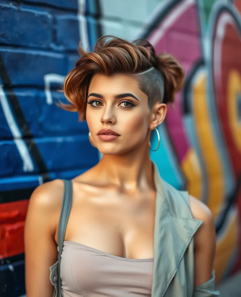 20 Wavy Wolf Cut Ideas For Women That Will Make Heads Turn! - 13. Wavy Wolf Cut with Undercut